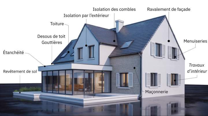 Travaux de ravalement de façade Orléans